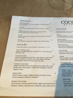 Menu photo 7 Coco's Bistro Dayton, OH
