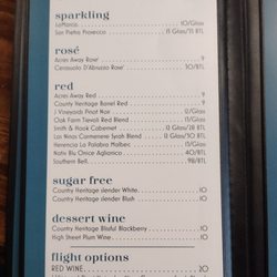 Barrel & Blaze - Drink menu