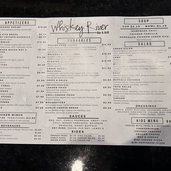 Whiskey River Bar and Grill - Menu April 2024 - Sports Bars Near Me - Davisburg, Michigan Whiskey River Bar and Grill - Menu April 2024 - Sports Bars Near Me - Davisburg, Michigan