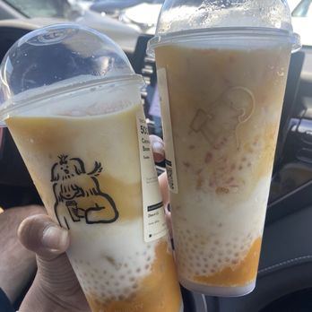 Heytea - Coconut mango boom, mango grapefruit boom - Bubble Tea Near Me - Irvine, California Heytea - Coconut mango boom, mango grapefruit boom - Bubble Tea Near Me - Irvine, California