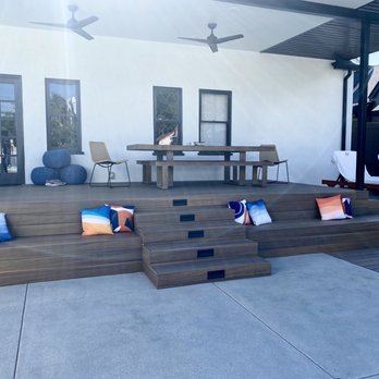 Westmod - Upper deck with bench seating and lounge area - Pool & Hot Tub Service Near Me - Glendora, California