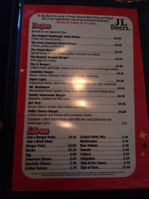 Menu photo 5 JL Beers Grand Forks, ND