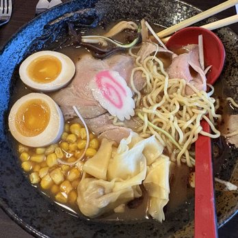 Rain Bistro - Miso Ramen with black garlic broth - Asian Fusion Near Me - Tampa, Florida Rain Bistro - Miso Ramen with black garlic broth - Asian Fusion Near Me - Tampa, Florida