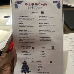 Happy hour menu Happy hour menu
