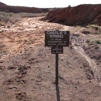 Charlie's Spring - The trailhead. - Hiking Near Me - Overton, Nevada