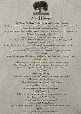 Menu photo 2 424 Walnut Sewickley, PA