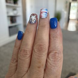 Ready for the Fourth nails! Ready for the Fourth nails!