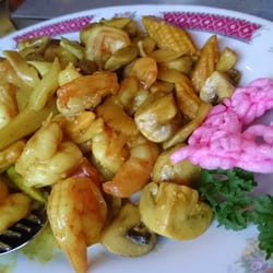 De Lange Muur Oostvoorne - エビのカレー炒め。これもGood!