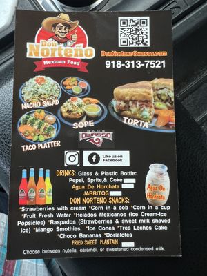 Menu photo 4 Don Norteno Owasso, OK