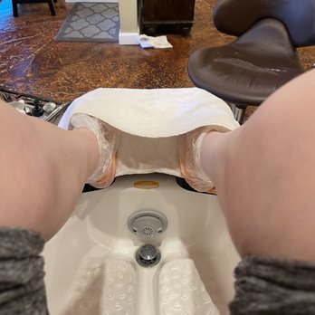 Finishing Touch Nail and Spa - Relaxing with the paraffin wax on - Nail Salons Near Me - Lodi, California Finishing Touch Nail and Spa - Relaxing with the paraffin wax on - Nail Salons Near Me - Lodi, California