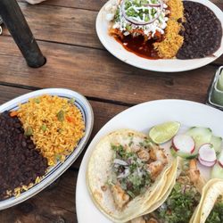 Agave Mexican Restaurant - enchiladas and shrimp tacos
