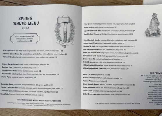 Menu photo 4 Hatchet Hall Los Angeles, CA