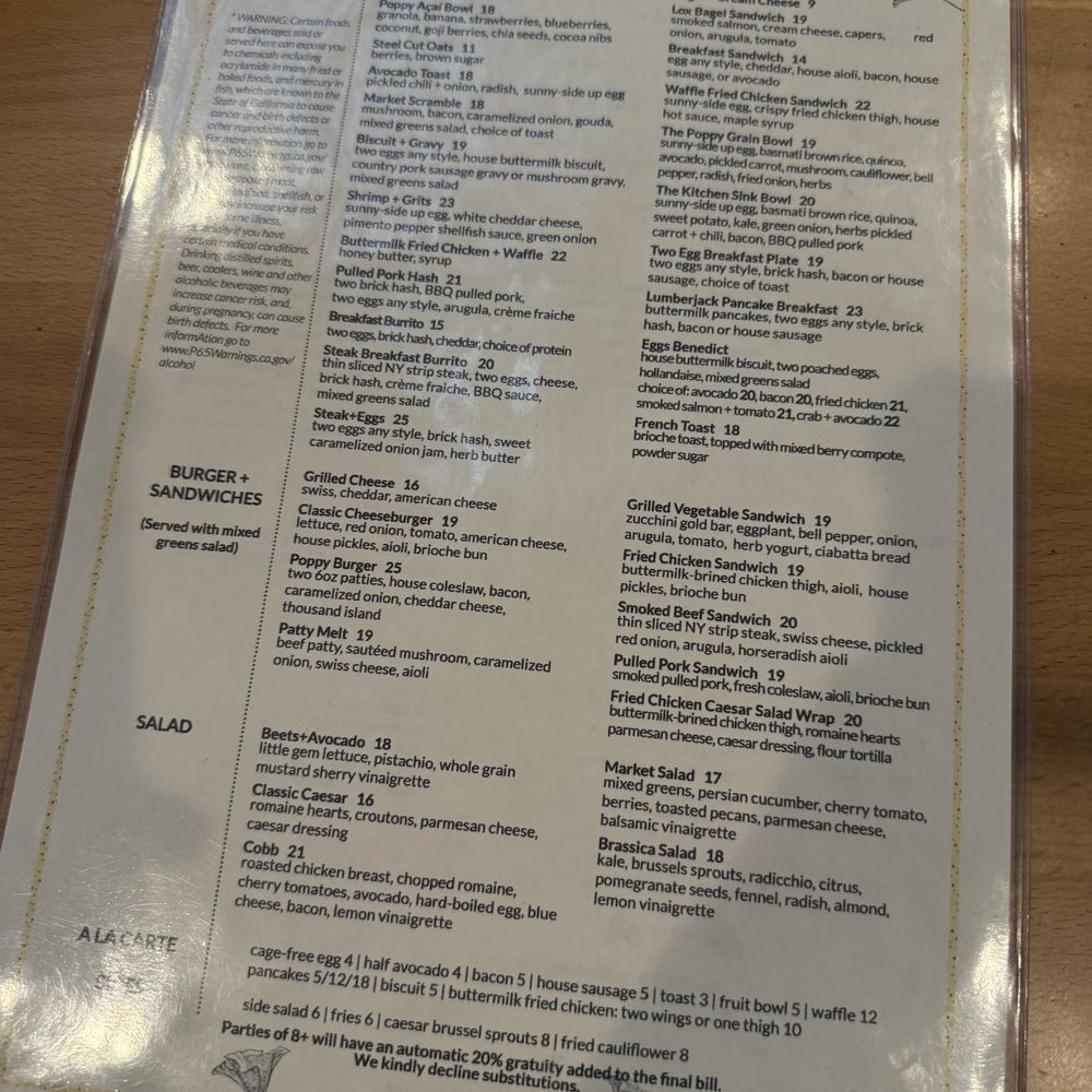Poppy + Rose - Breakfast & Brunch Near Me - Los Angeles, California