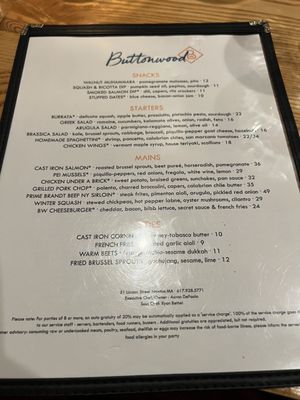 Menu photo 4 Buttonwood Newton, MA Menu photo 4 Buttonwood Newton, MA