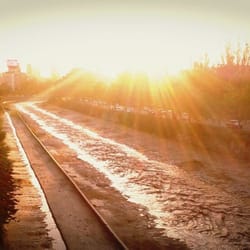 Puente Peatonal Condell - Un atardecer desde el puente