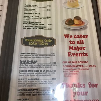 El Pollo Ranchero - Desserts - Latin American Near Me - Alexandria, Virginia