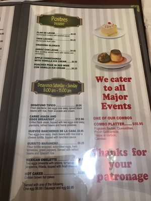 Menu photo 3 El Pollo Ranchero Alexandria, VA
