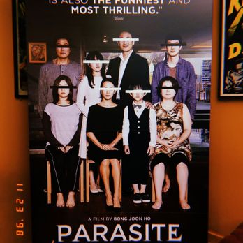 Cinema 21 - "Parasite" movie poster inside lobby - Cinema Near Me - Portland, Oregon