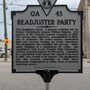 Photo of Readjuster Party Historical Marker
