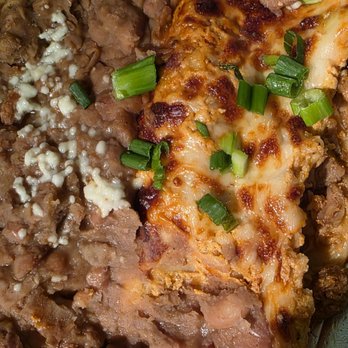 Margaritas Mexican Restaurant - Overcooked dried out Chipotle chicken enchilada - Mexican Near Me - Auburn, Maine