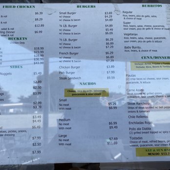 Taqueria La Gallina - 08.24.20 Menu on the window 2 - Mexican Near Me - Half Moon Bay, California Taqueria La Gallina - 08.24.20 Menu on the window 2 - Mexican Near Me - Half Moon Bay, California