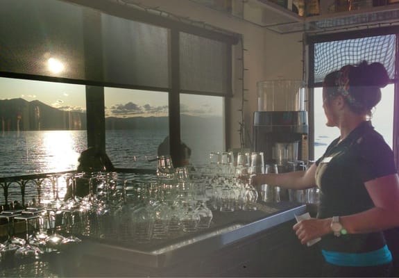 Boathouse on the Pier by null