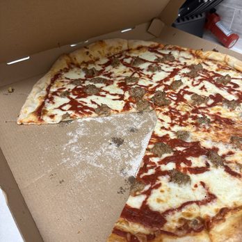 Pizza My Heart - Excess flour from bottom of pizza and undercooked replacement pizza - Pizza Near Me - Dublin, California Pizza My Heart - Excess flour from bottom of pizza and undercooked replacement pizza - Pizza Near Me - Dublin, California