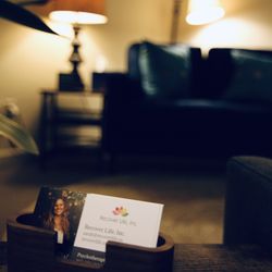 Recover Life - Business card and therapy couch.