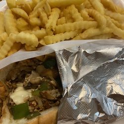 Touchdown Wings - Atlanta - Chicken Philly combo. Comes with a drink as well.
