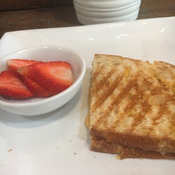 Four Cafe - Kid's Kids Grilled Cheese & Cut strawberries - New American Near Me - Los Angeles, California Four Cafe - Kid's Kids Grilled Cheese & Cut strawberries - New American Near Me - Los Angeles, California
