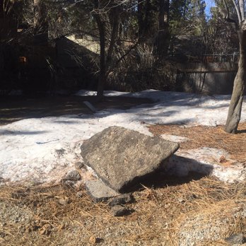 Grey Squirrel Resort & Vacation Rental Homes - This is a piece of my driveway after they dozed my driveway - Big Bear Lake, CA