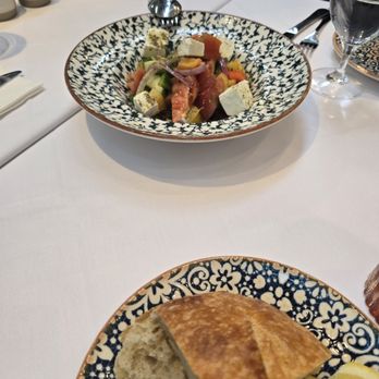 Delos Greek Restaurant - Salad and the bread - Greek Near Me - New York, New York Delos Greek Restaurant - Salad and the bread - Greek Near Me - New York, New York