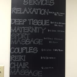 I Got Your Back Massage and Wellness Center - Prices as of 11/8/15