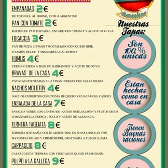 Hendrix - Sólo el Menú Tapas. Tbn tiene de Hamburguesas, Platos, Pica-Pica y para grupos. - Burgers Near Me - Barcelona, B