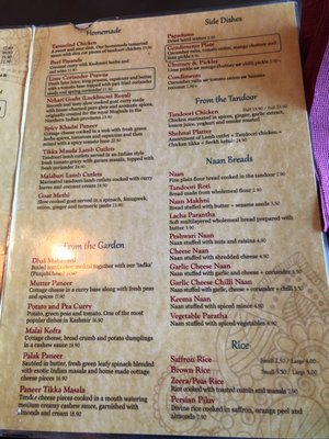 Menu photo 2 Grace of India Restaurant Milsons Point, NSW