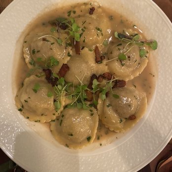 Gioia Mia - Ravioli Del Giorno. ( The filling was Pork ) delicious. - Italian Near Me - Montclair, New Jersey