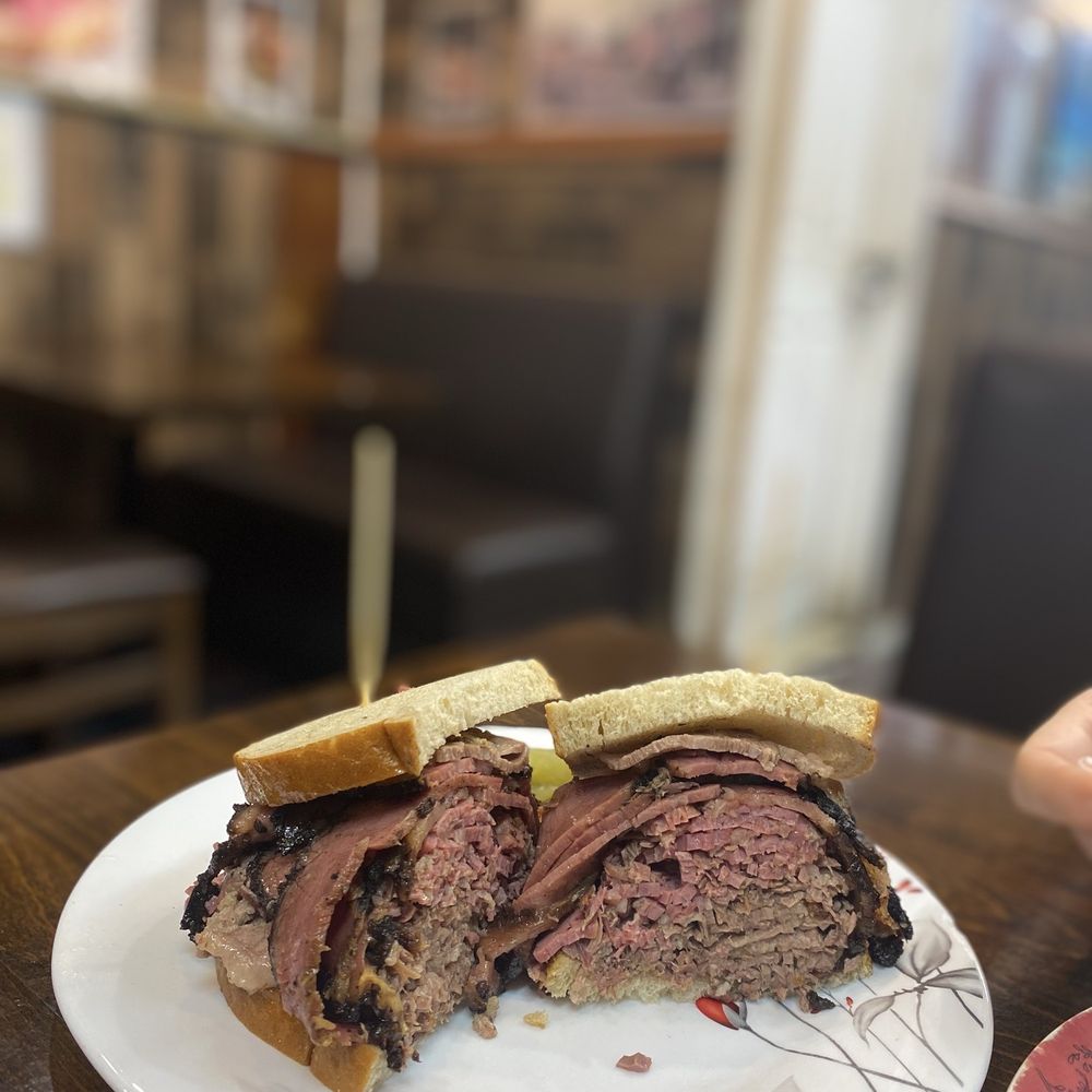 David's Brisket House and Deli - Combination Brisket Beef, Corned Beef, & Pastrami Sandwich - Delis Near Me - Brooklyn, New York David's Brisket House and Deli - Combination Brisket Beef, Corned Beef, & Pastrami Sandwich - Delis Near Me - Brooklyn, New York