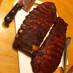 BBQ CLE - BBQCLE Spare ribs - bite through and almost fall of the bone!  BBQCLE spare ribs. $14 half rack $22 whole rack.