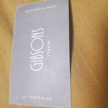 Gibsons Italia - Business card - Steakhouses Near Me - Chicago, Illinois Gibsons Italia - Business card - Steakhouses Near Me - Chicago, Illinois