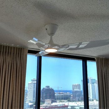 Pueo Audio - Haiku ceiling fan in white finish. - Home Theatre Installation Near Me - Honolulu, Hawaii Pueo Audio - Haiku ceiling fan in white finish. - Home Theatre Installation Near Me - Honolulu, Hawaii