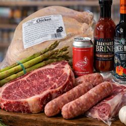 Saco River Farms - Pasture raised meats: Our own goat, pork, chicken & duck.