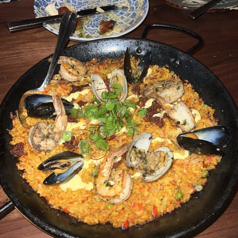 Gypsy Kitchen - Seafood Paella* - Spanish Near Me - Atlanta, Georgia Gypsy Kitchen - Seafood Paella* - Spanish Near Me - Atlanta, Georgia