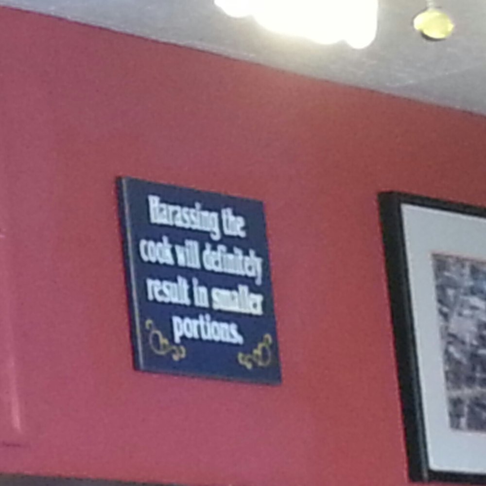 Pete's Grille - Funny wall decor. - Breakfast & Brunch Near Me - Baltimore, Maryland