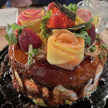 Jaku North - Sushi cake (pre order only) - Sushi Bars Near Me - Grand Rapids, Michigan Jaku North - Sushi cake (pre order only) - Sushi Bars Near Me - Grand Rapids, Michigan
