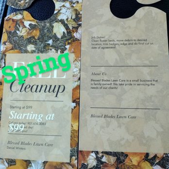 Blessed Blades Lawn Care - Spring cleaning starting soon! Prices start at $99 and depending on service needs will be adjusted accordingly! - Lawn Services Near Me Blessed Blades Lawn Care - Spring cleaning starting soon! Prices start at $99 and depending on service needs will be adjusted accordingly! - Lawn Services Near Me