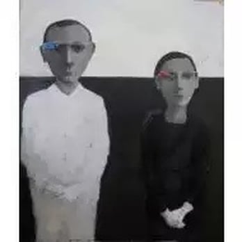 Unix Gallery - Shared Sight, by Ellen de Meijer (oil on canvas, 59" x 47") - Art Galleries Near Me - New York, New York Unix Gallery - Shared Sight, by Ellen de Meijer (oil on canvas, 59" x 47") - Art Galleries Near Me - New York, New York