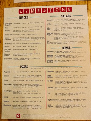 Menu photo 4 Limestone Lawrence, KS