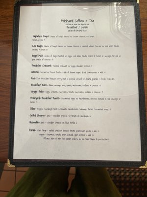 Menu photo 2 Brickyard Coffee & Tea San Diego, CA