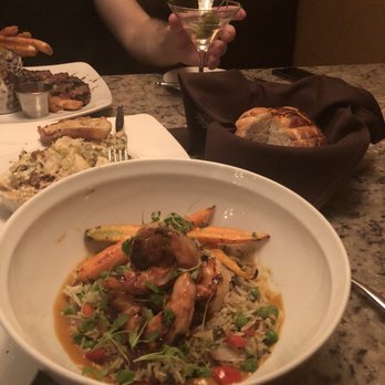 Mesh Restaurant - Char-Grilled Shrimp, Steak Frites, Brussels Sprouts au Gratin - New American Near Me - Indianapolis, Indiana Mesh Restaurant - Char-Grilled Shrimp, Steak Frites, Brussels Sprouts au Gratin - New American Near Me - Indianapolis, Indiana