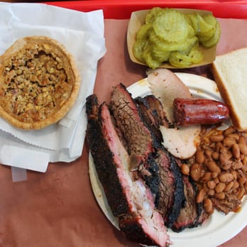 Franklin Barbecue - Pecan pie, brisket, rib, turkey, pulled pork, sausage, and beans- Franklin Barbecue- Dine With Shayda - Barbeque Near Me - Austin, Texas Franklin Barbecue - Pecan pie, brisket, rib, turkey, pulled pork, sausage, and beans- Franklin Barbecue- Dine With Shayda - Barbeque Near Me - Austin, Texas